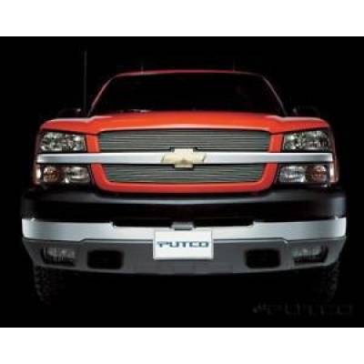 Exterior  - Grilles and Grill Guards  - Putco - PUTCO 71137 Shadow Custom Billet Aluminum Grille 2003-2006 Chevy Avalanche