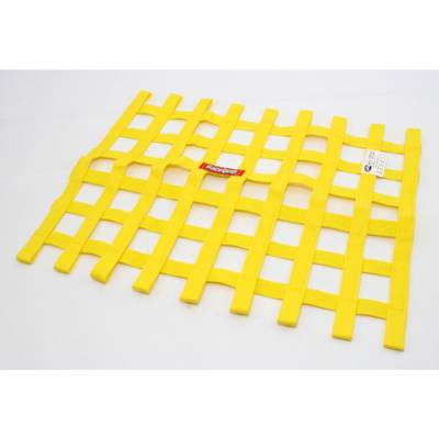 Safety Gear and Seats  - Window Nets and Accessories - Racequip - RaceQuip 725035 Yellow Ribbon Window Net Car Drag Street Dirt Racing SFI Rated