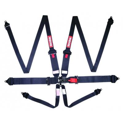 Safety & Seats - Nets and Harnesses - Racequip - RaceQuip 818008 6-Point HANS/HNR Pro Small Buckle L&L Belts