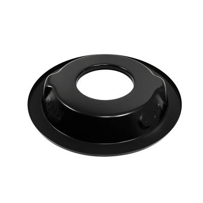 14" Round Black Air Cleaner Steel Base - 1-1/4" Recessed Dropped Base SBC SBF