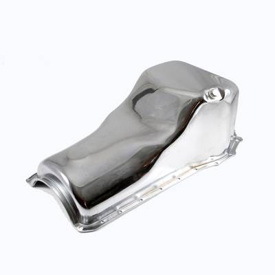 Assault Racing Products - 1970-1982 Ford 351C M 400 Front Sump Chrome Oil Pan - Stock Capacity Cleveland - Image 1