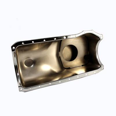 Assault Racing Products - 1970-1982 Ford 351C M 400 Front Sump Chrome Oil Pan - Stock Capacity Cleveland - Image 2
