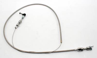 36" Universal Throttle Cable Wire Assembly Braided Stainless Steel Cut-To-Fit