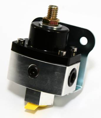 Assault Racing Products - 5-12 PSI Adjustable Fuel Pressure Regulator Black Anodized Aluminum 3/8" NPT Pts - Image 1