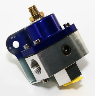 Assault Racing Products - 5-12 PSI Adjustable Fuel Pressure Regulator Blue Anodized Aluminum 3/8" NPT Port - Image 2