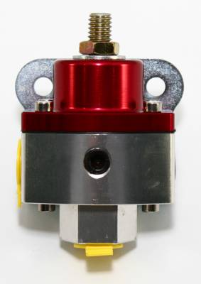 5-12 PSI Adjustable Fuel Pressure Regulator Red Anodized Aluminum 3/8" NPT Ports