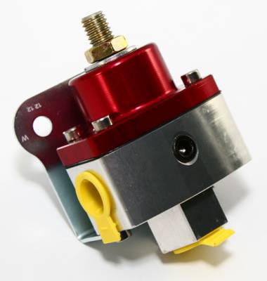 Assault Racing Products - 5-12 PSI Adjustable Fuel Pressure Regulator Red Anodized Aluminum 3/8" NPT Ports - Image 3