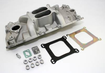 Assault Racing Products - 55-95 SBC Chevy Dual Plane Aluminum Intake Manifold 283 305 327 350 Small Block - Image 2