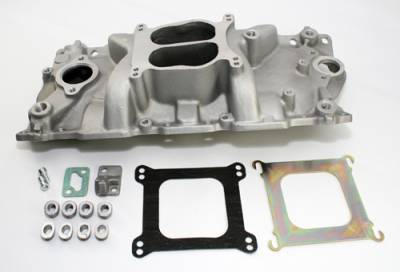 Assault Racing Products - 55-95 SBC Chevy Dual Plane Aluminum Intake Manifold 283 305 327 350 Small Block - Image 4