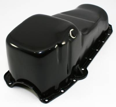 Assault Racing Products - 58-79 SBC Chevy Black Oil Pan - Stock Capacity 283 305 327 350 400 Small Block - Image 2