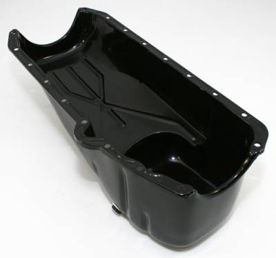 Assault Racing Products - 58-79 SBC Chevy Black Oil Pan - Stock Capacity 283 305 327 350 400 Small Block - Image 3