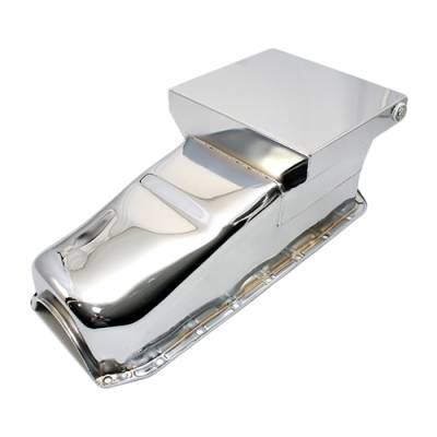 Assault Racing Products - 58-79 SBC Chevy Chrome Drag Race Style Oil Pan 7qt - 283 327 350 400 Small Block - Image 4
