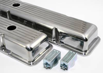 Assault Racing Products - 58-86 SBC Chevy 350 Short Polished Aluminum Ball Mill Valve Covers - 283 327 400 - Image 2