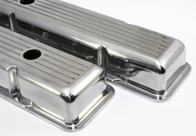 Assault Racing Products - 58-86 SBC Chevy 350 Short Polished Aluminum Ball Mill Valve Covers - 283 327 400 - Image 3