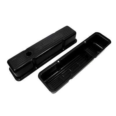 Assault Racing Products - 58-86 SBC Chevy Black 350 Logo Tall Valve Covers - Small Block 283 327 400 - Image 2