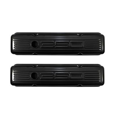 Assault Racing Products - 58-86 SBC Chevy Black 350 Logo Tall Valve Covers - Small Block 283 327 400 - Image 3