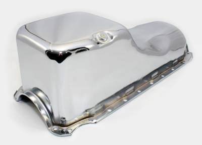 Oil Pans - Street Oil Pans - Assault Racing Products - 65-90 Chevy 396 454 Chrome Oil Pan - Stock Capacity 402 427 Big Block BBC
