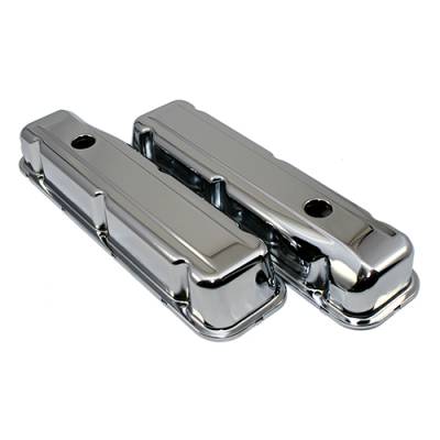 68-81 Buick 350 Chrome Valve Covers - Stock Height V8