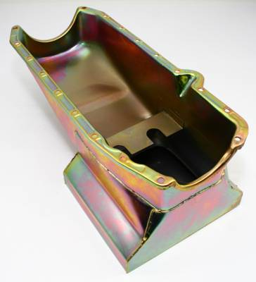 86-02 SBC Chevy Zinc Drag Race Style Oil Pan 7qt - 305 350 5.0 5.7 Small Block