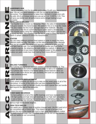 ACC Performance - ACC 25113 10" 2800-3200 Stall Ford C-4 Torque Converter 26-Spline 1.375 CP - Image 3