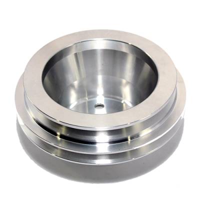 Assault Racing Products - BBC CHEVY 2 V Aluminum Water Pump Pulley Long 396 454 - Image 2