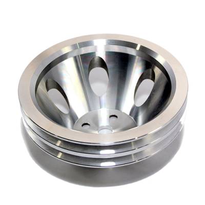 Assault Racing Products - BBC CHEVY 2V Aluminum Water Pump Pulley Short 396 454 - Image 2