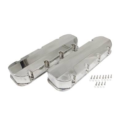 Big Block Chevy 396 427 454 Polished Fabricated Aluminum No-Hole Valve Covers