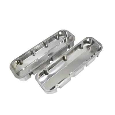 Assault Racing Products - Big Block Chevy 396 427 454 Polished Fabricated Aluminum No-Hole Valve Covers - Image 3