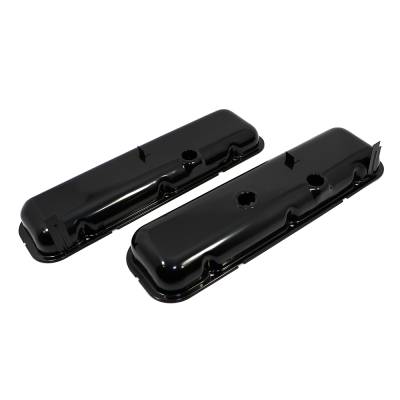 Assault Racing Products - Big Block Chevy 396 454 Short OEM Black Painted Baffled Steel Valve Covers BBC - Image 2
