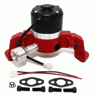 Heating and Cooling - Water Pumps - Assault Racing Products - Big Block Chevy 454 Electric High Volume Water Pump Powdercoated Red