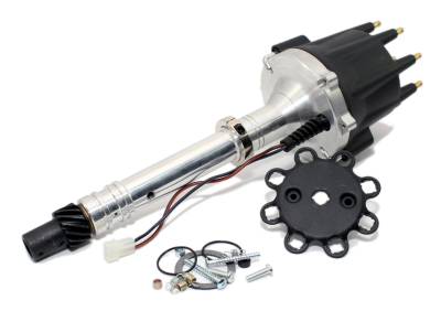 Assault Racing Products - Black Small Big Block Chevy V8 Pro Billet Distributor SBC BBC 350 454 Mech Adv - Image 2