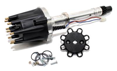 Assault Racing Products - Black Small Big Block Chevy V8 Pro Billet Distributor SBC BBC 350 454 Mech Adv - Image 3