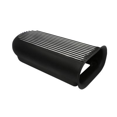 Assault Racing Products - Black Aluminum Hilborn Style Finned Air Scoop Single or Dual 4 Barrel Carburetor - Image 3