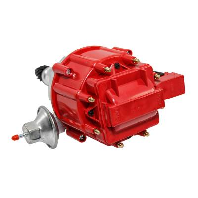Assault Racing Products - Pontiac 301 326 389 400 421 428 455 V8 HEI One Wire Distributor Red Cap Complete - Image 2