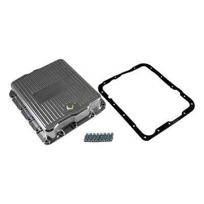 Assault Racing Products - GM Chevy 700R4 4L60E Polished Aluminum Transmission Pan Kit w/ Bolts Gasket - Image 2