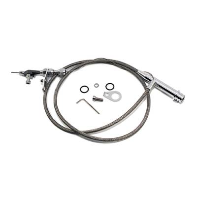 Chevy/GM 4L60 Transmission Stainless Steel Braided Kickdown Cable Kit Detent