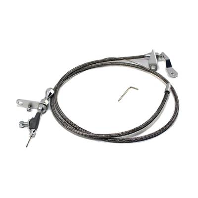 Assault Racing Products - Ford C4 C-4 Stainless Steel Braided Transmission Kickdown Cable Detent Assembly - Image 3
