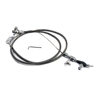 Assault Racing Products - Ford C6 C-6 Stainless Steel Braided Transmission Kickdown Cable Detent Assembly - Image 2