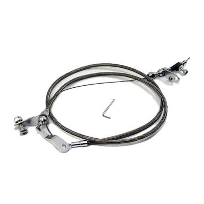 Assault Racing Products - Ford C6 C-6 Stainless Steel Braided Transmission Kickdown Cable Detent Assembly - Image 3