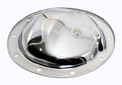 Transmission and Rearend Accessories - Diff Covers  - Assault Racing Products - GM Chevy Car/Truck 10 Bolt Chrome Plated Steel Differential Cover w/ Drain Plug