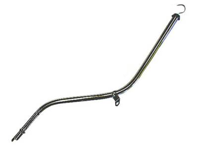 Transmissions, Rearends, & Gears  - Transmission Dipstick Tubes & Accessories - Assault Racing Products - GM Chevy TH350 Chrome Steel Dipstick Transmission Tube 27" Long Turbo 350 Trans