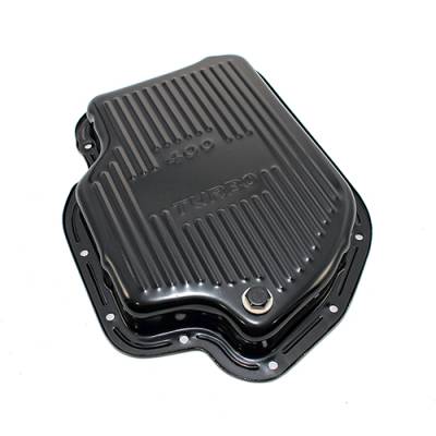GM Chevy Turbo 400 Black Automatic Transmission Pan - Stock Depth 1-7/8" TH400