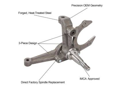 Speedway Motors  - 3 Piece 1979-Up GM Metric Midsize Spindle - IMCA APPROVED - Image 5