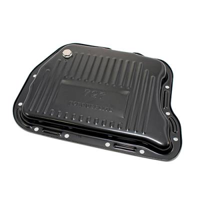 Assault Racing Products - Mopar Chrysler Dodge 727 Torqueflite Black Automatic Transmission Pan Stock Cap. - Image 2
