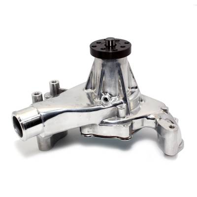 KMJ Performance Parts - Small Block Chevy Polished Long Style Aluminum Water Pump - Image 4