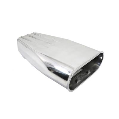 Polished Aluminum Finned Bug Catcher Style Air Scoop 5-1/8" Single & Dual Carb