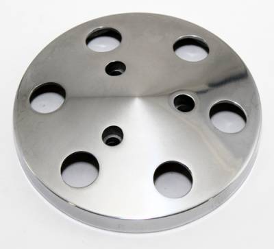 Polished Aluminum Sanden 508 Style A/C Air Compressor Clutch Cover Faceplate