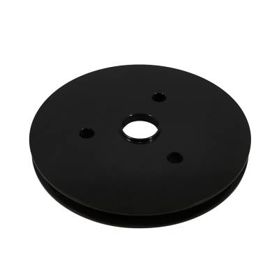SBC Chevy 1 Groove Black Billet Aluminum Crank Pulley Short Water Pump 350 400