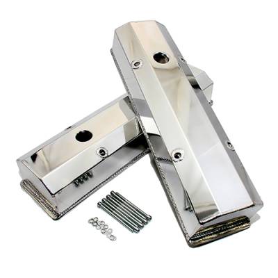 Assault Racing Products - ARC V4001 SBC Chevy 350 Polished Fabricated Aluminum Long Bolt Valve Covers - 283 327 400 - Image 3