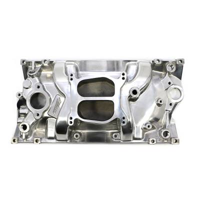 Assault Racing Products - SBC Chevy Dual Plane Polished Aluminum Intake Manifold for Vortec 350 Heads - Image 3